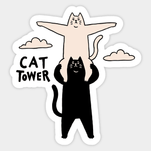 Cat Tower Sticker